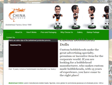 Tablet Screenshot of bobbleheadchina.com